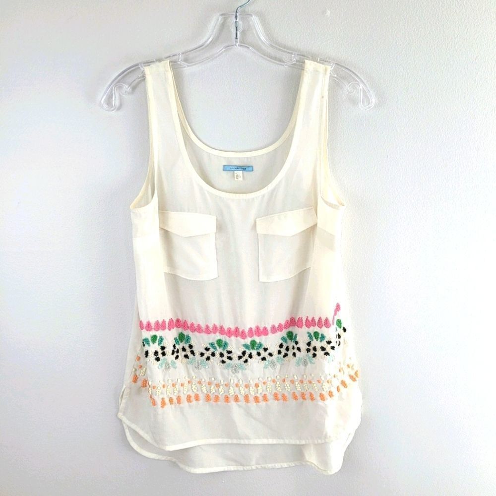 ANTHROPOLOGIE Bazaar beaded tank